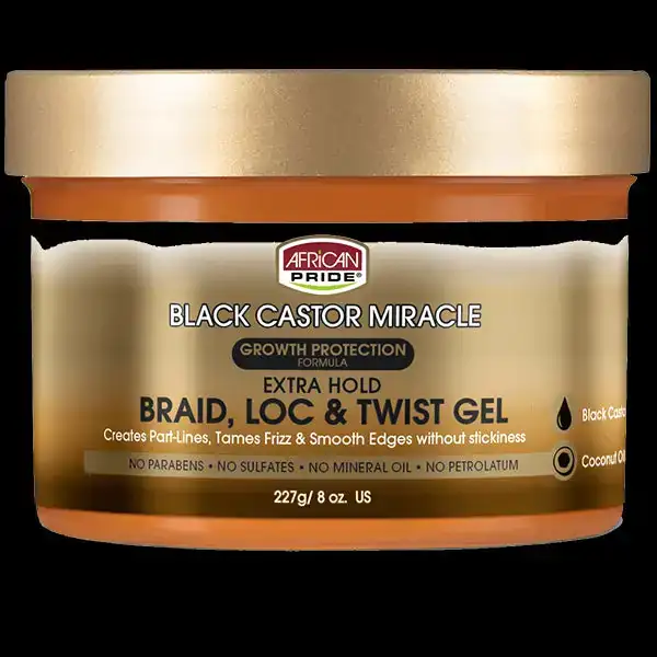 African pride black castor miracle extra hold braid loc et twist gel 8 oz_1813. Bienvenue chez DIAYTAR SENEGAL - Où le Shopping Rime avec Diversité. Plongez dans notre univers de produits et découvrez des trésors qui représentent la richesse culturelle du Sénégal.