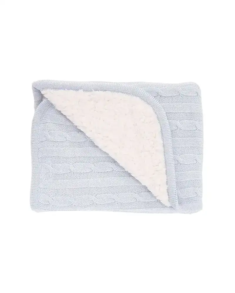 Couverture tricotee sherpa kikkaboo 75 100cm bleu_5677. Bienvenue sur DIAYTAR SENEGAL - Où Choisir est un Voyage Passionnant. Plongez dans notre catalogue et trouvez des produits qui révèlent la diversité et la beauté du Sénégal.