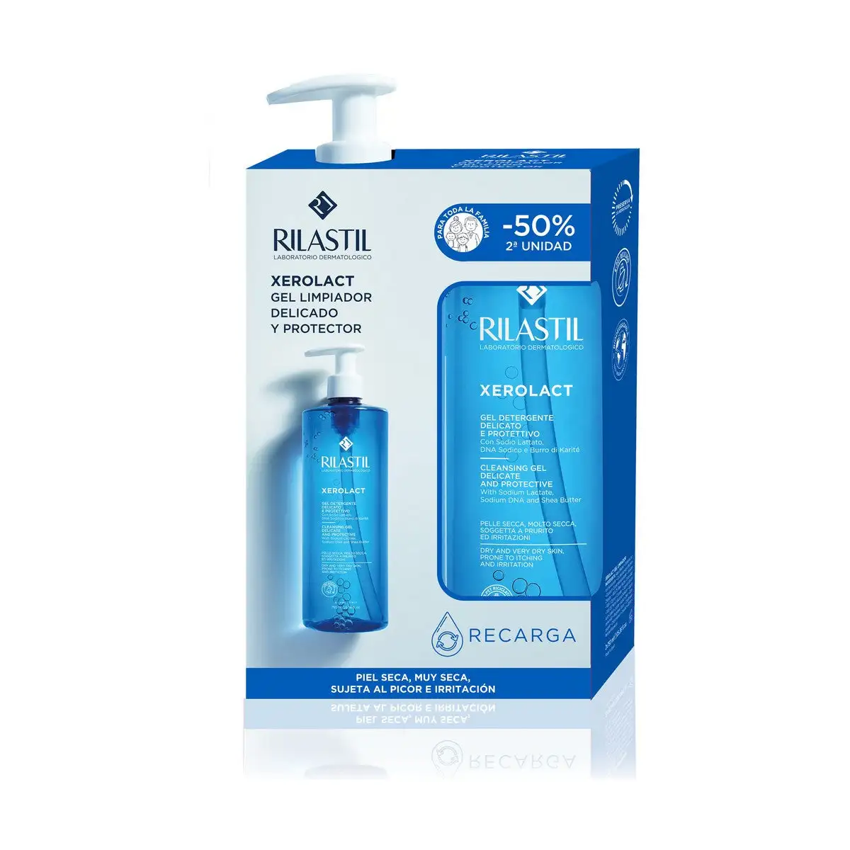 Gel nettoyant visage rilastil xerolact protecteur 750 ml 1_7990. Bienvenue chez DIAYTAR SENEGAL - Où Chaque Produit a son Histoire. Plongez dans notre sélection diversifiée et découvrez des articles qui racontent le riche patrimoine sénégalais.