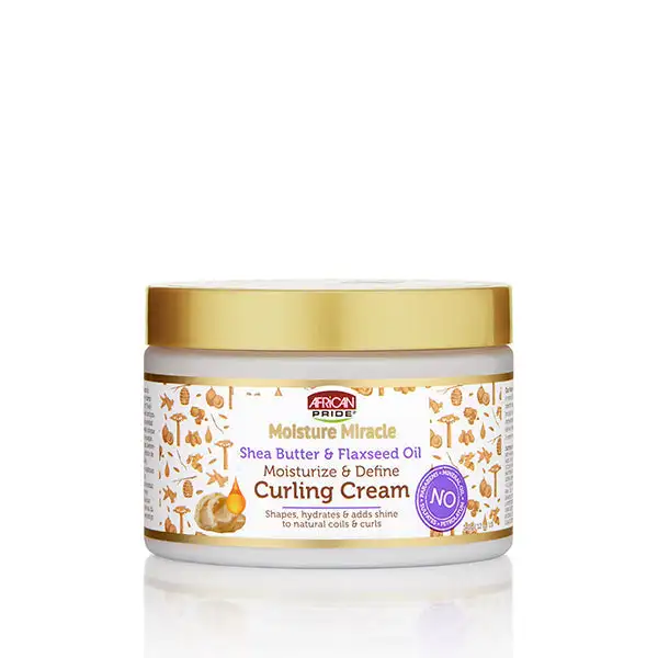 African pride moisture miracle creme de curling au beurre de karite et a lhuile de graines de lin 12 oz_5365. Bienvenue sur DIAYTAR SENEGAL - Où Chaque Article a son Histoire. Découvrez notre sélection méticuleuse de produits qui racontent l'authenticité et la beauté du Sénégal.