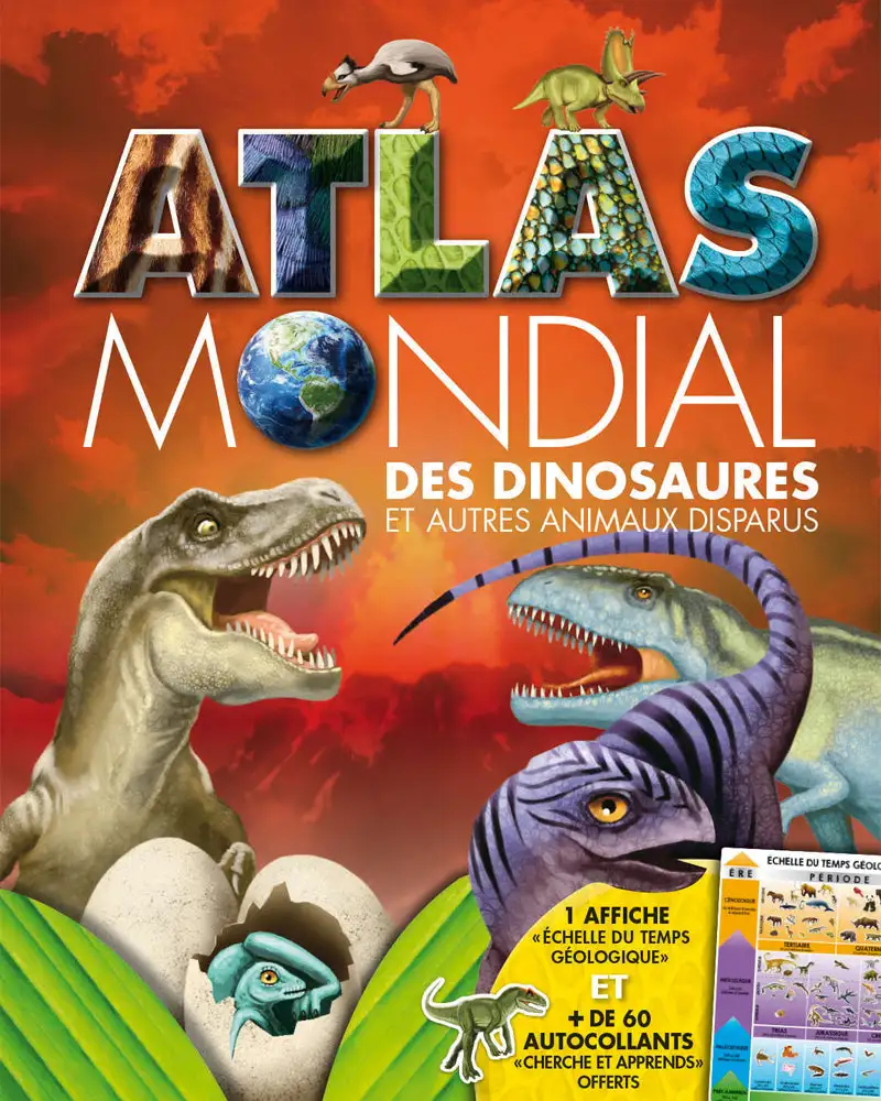 Atlas mondial des dinosaures_9408. DIAYTAR SENEGAL - Là où l'Élégance Devient un Mode de Vie. Naviguez à travers notre gamme et choisissez des produits qui apportent une touche raffinée à votre quotidien.
