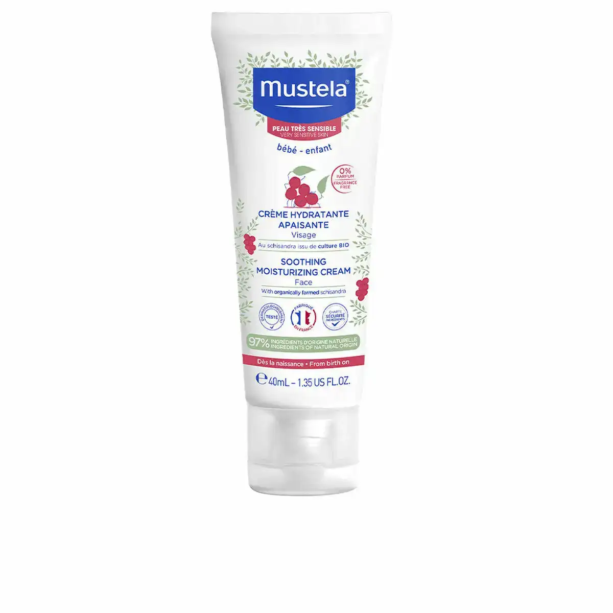 Creme hydratante pour le visage pour bebes mustela 40 ml_7386. DIAYTAR SENEGAL - L'Art de Vivre l'Excellence au Quotidien. Explorez notre gamme et choisissez des produits qui ajoutent une note de prestige à votre vie.
