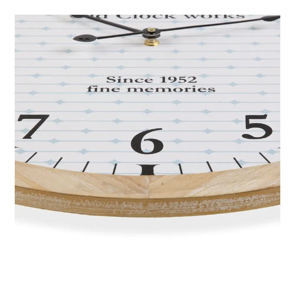 Horloge murale versa vintage metal corde bois mdf 53 x 5 x 53 cm_6635. DIAYTAR SENEGAL - Votre Portail Vers l'Exclusivité. Explorez notre boutique en ligne pour découvrir des produits uniques et raffinés, conçus pour ceux qui recherchent l'excellence.