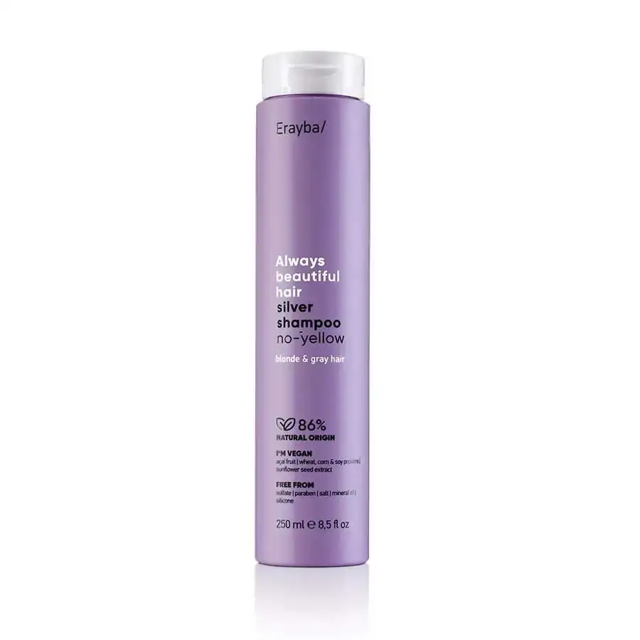 Cheveux gris erayba abh silver shampoing no yellow 250ml_3760. DIAYTAR SENEGAL - Où Chaque Sélection est une Victoire. Découvrez notre boutique en ligne et trouvez des articles qui vous rendent la vie plus belle, un choix à la fois.