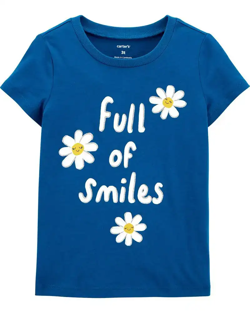 Full of smiles jersey tee_7775. DIAYTAR SENEGAL - Où Choisir Devient une Découverte. Explorez notre boutique en ligne et trouvez des articles qui vous surprennent et vous ravissent à chaque clic.