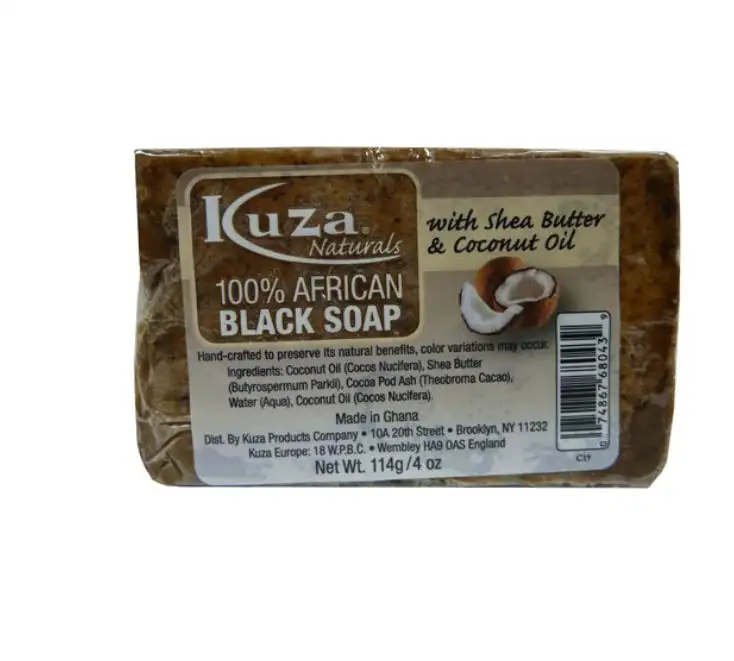 Kuza naturals savon noir 100 africain au beurre de karite et a lhuile de noix de coco 4 oz_2447. DIAYTAR SENEGAL - L'Art de Choisir, l'Art de S'émerveiller. Explorez notre gamme de produits et laissez-vous émerveiller par des créations authentiques et des designs modernes.