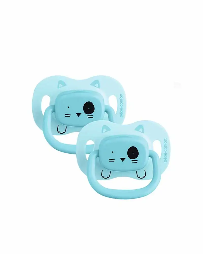 Lot de 2 sucettes bebe confort reversibles phospho silicone 6 18m animals bleu_2598. DIAYTAR SENEGAL - Où le Shopping est un Plaisir Engagé. Parcourez notre catalogue et choisissez des produits qui respectent vos valeurs et vos attentes.