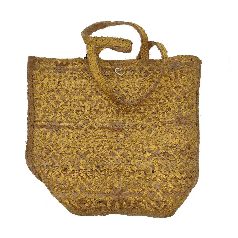 Sac a main femme lola casademunt dore jute_3273. Entrez dans le Monde de DIAYTAR SENEGAL - Où Chaque Produit Raconte une Histoire Unique. Explorez notre sélection et laissez-vous transporter par des récits à travers les articles que vous choisissez.