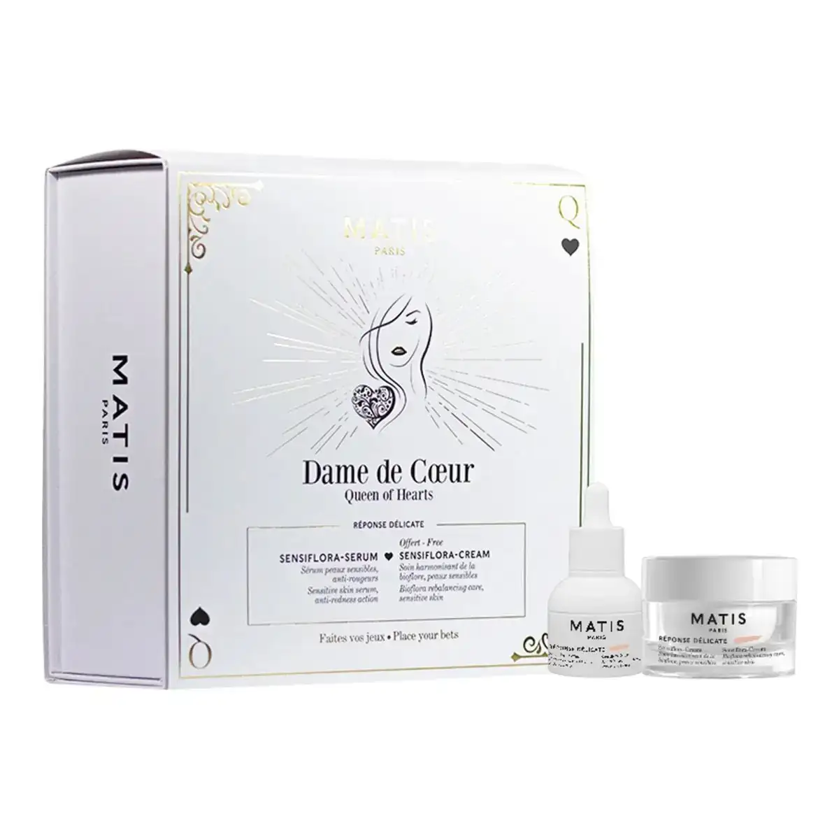 Visage matis coffret dame de coeur sensiflora serumcreme_1703. DIAYTAR SENEGAL - Où la Tradition Renouvelée Rencontre l'Innovation. Explorez notre gamme de produits qui fusionnent l'héritage culturel avec les besoins contemporains.