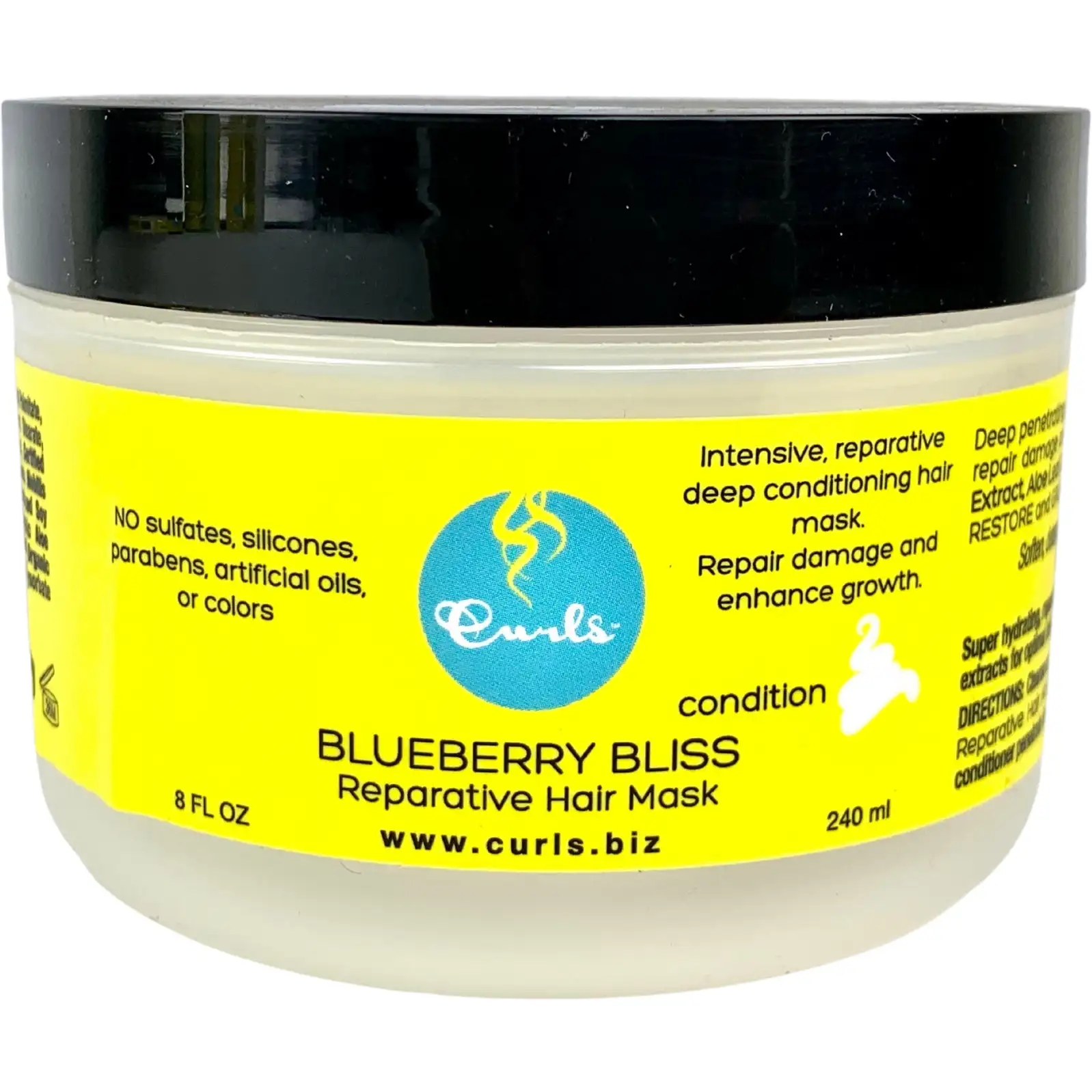Masque capillaire reparateur curls blueberry bliss 8 oz_3379. DIAYTAR SENEGAL - Là où Vos Rêves Prendent Forme. Plongez dans notre catalogue diversifié et trouvez des produits qui enrichiront votre quotidien, du pratique à l'exceptionnel.
