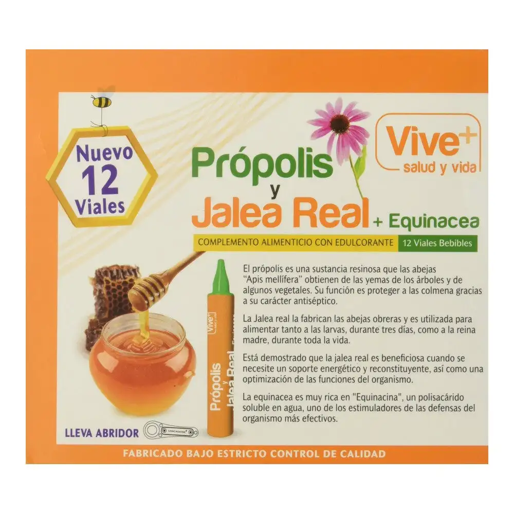 Supplément Alimentaire Vive+ Propolis Gelée royale (12 uds). Boutique de cosmétiques au Sénégal