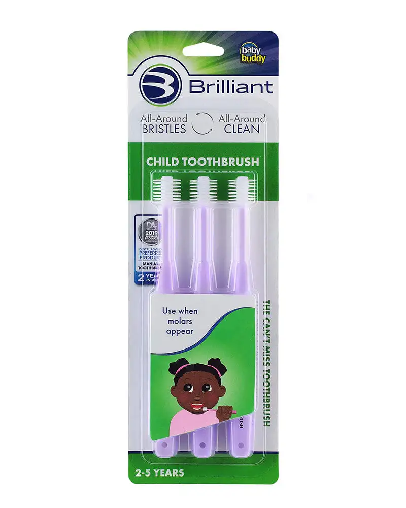 Brosse a dents brilliant 3 pack violet 2 5ans_6979. DIAYTAR SENEGAL - Votre Plateforme pour un Shopping Inspiré. Explorez nos offres variées et découvrez des articles qui stimulent votre créativité et embellissent votre vie.