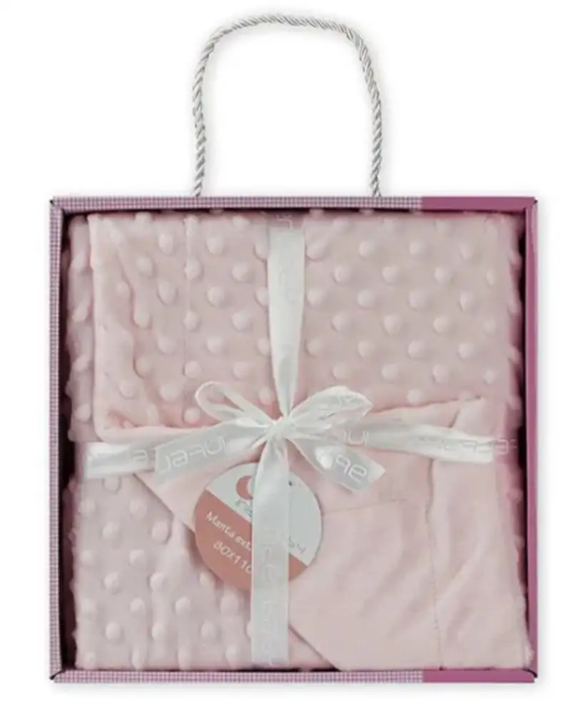 Couverture en bulles coraline rose_9516. DIAYTAR SENEGAL - Où Choisir est une Célébration. Découvrez notre sélection de produits qui représentent la diversité et la joie du Sénégal, à chaque étape de votre vie.