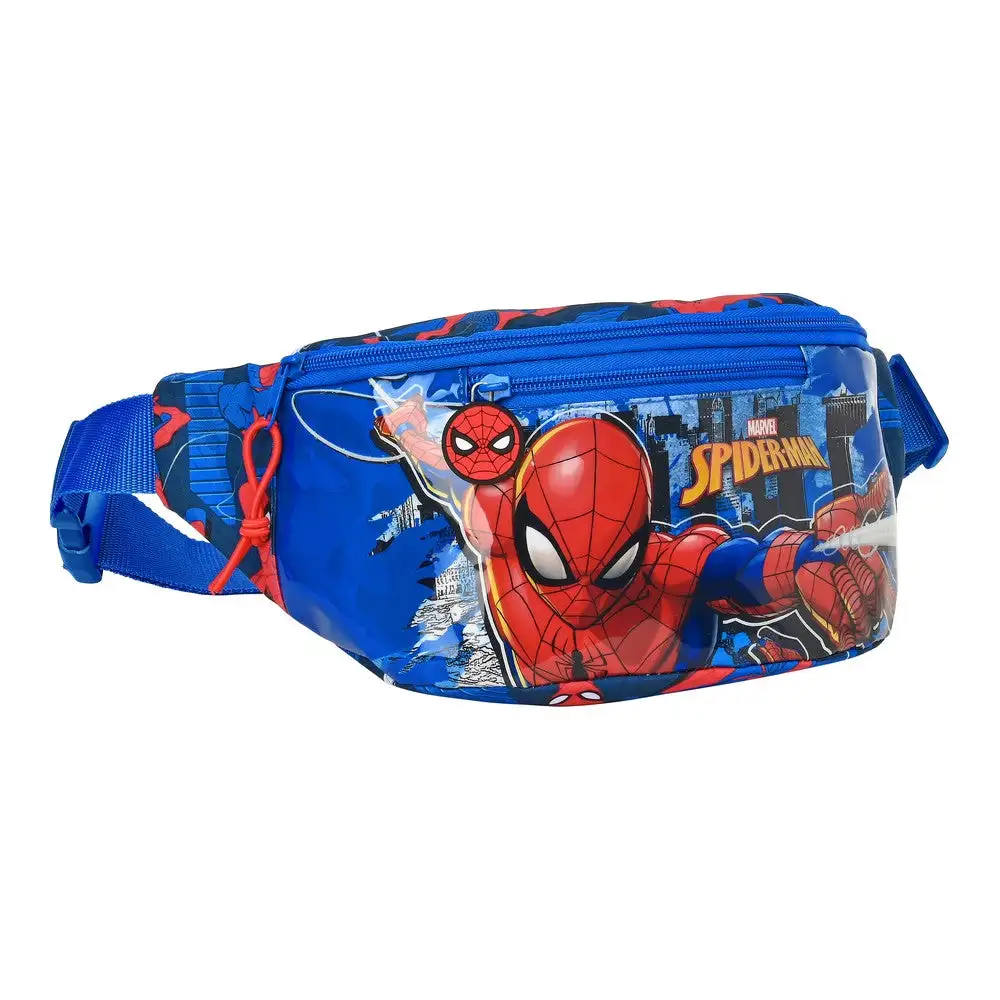 Pochette Ceinture Spiderman Grande puissance Rouge Bleu (23 x 12 x 9 cm). Boutique de cosmétiques au Sénégal