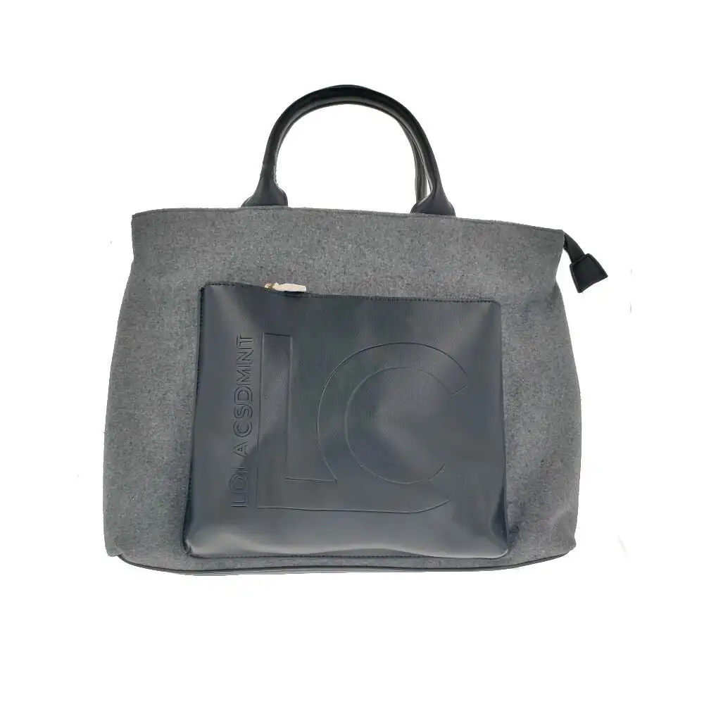 Sac a main femme lola casademunt feutre gris_9721. DIAYTAR SENEGAL - Votre Marché Virtuel au Sénégal. Parcourez notre boutique en ligne pour trouver des trésors cachés, des articles indispensables du quotidien aux joyaux artistiques.