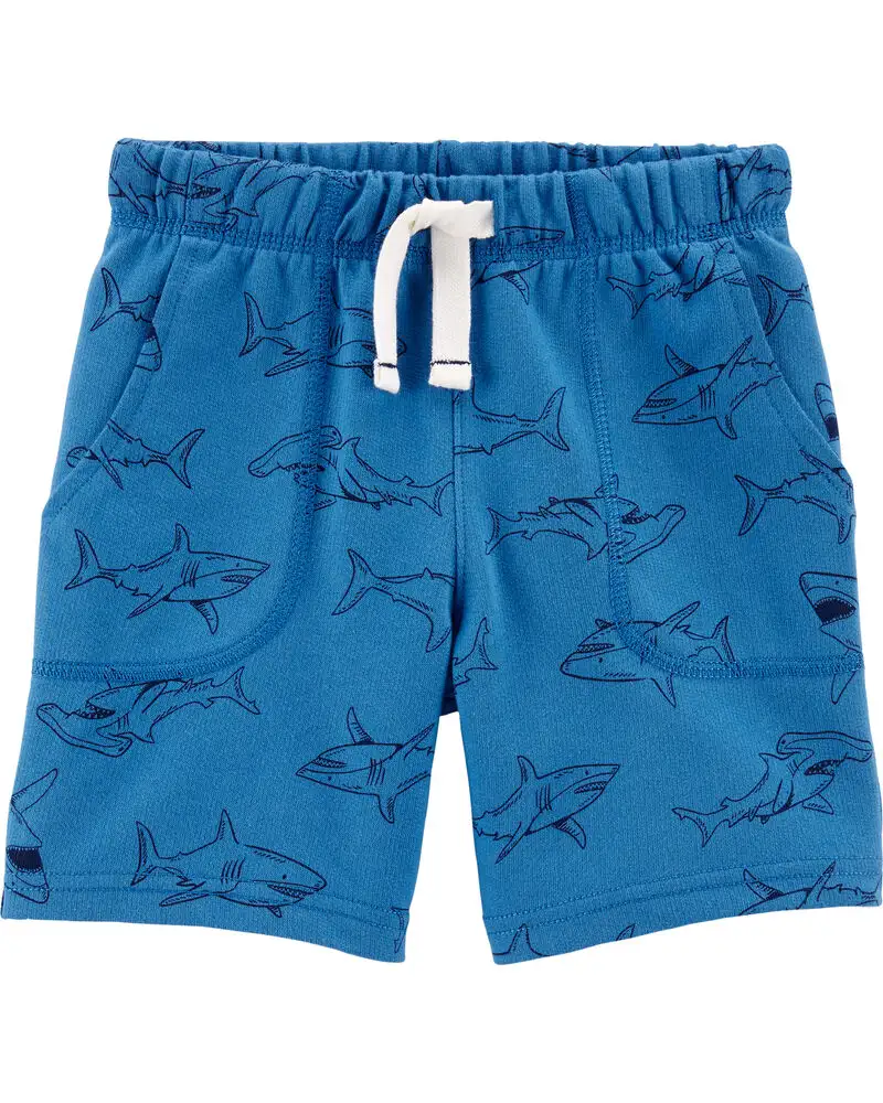 Shark pull on french terry shorts_3025. DIAYTAR SENEGAL - Où Choisir Devient une Découverte. Explorez notre boutique en ligne et trouvez des articles qui vous surprennent et vous ravissent à chaque clic.