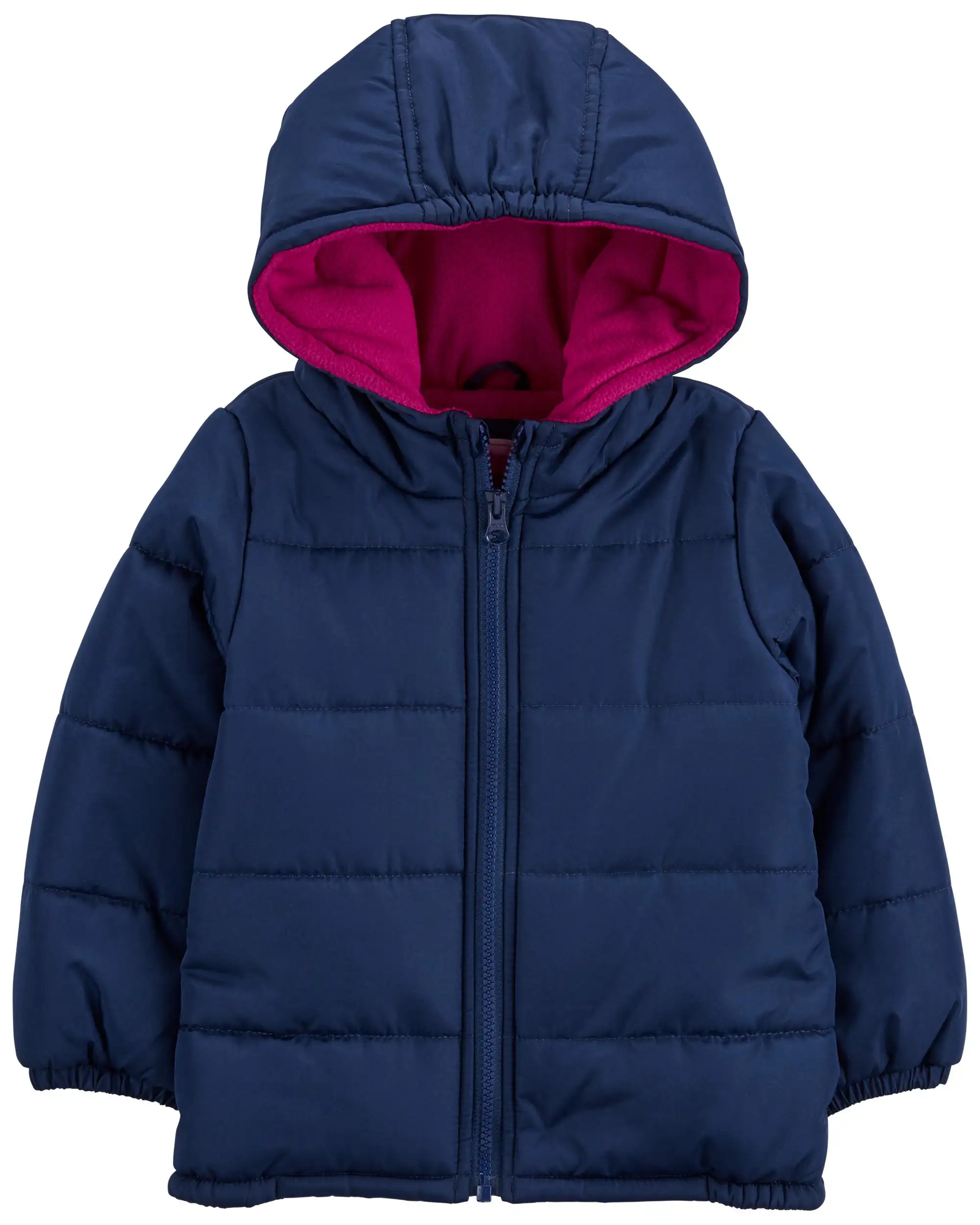 Doudoune bleu marine capuche rose_6254. Bienvenue sur DIAYTAR SENEGAL - Où Chaque Détail compte. Plongez dans notre univers et choisissez des produits qui ajoutent de l'éclat et de la joie à votre quotidien.