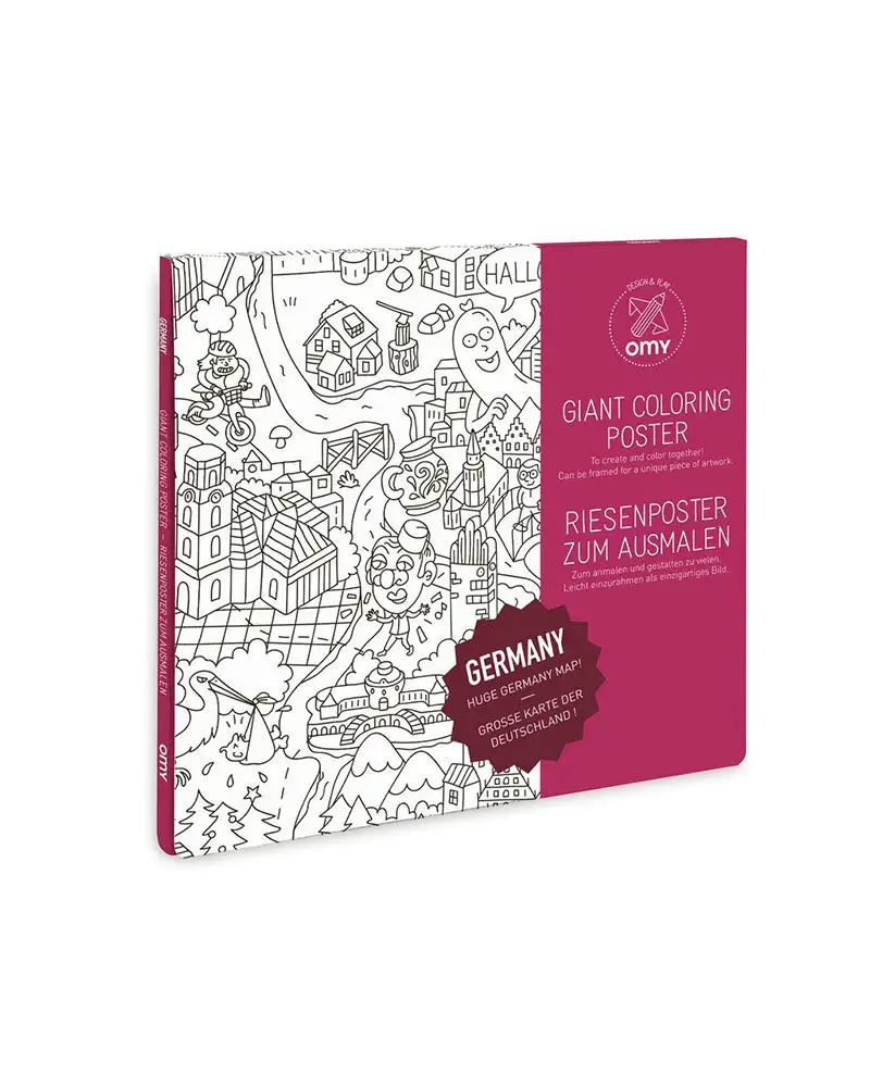 grande affiche à colorier omy (70x100cm) - allemagne - default title. Boutique de cosmétiques au Sénégal
