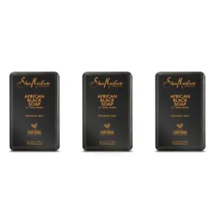 Savons noirs et beurre de karité shea moisture. Boutique de cosmétiques au Sénégal