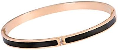 Bracelet pour femme à la mode en acier inoxydable noir acrylique moonstone avec charnières. Découvrez DIAYTAR SENEGAL, votre destination en ligne pour des bonnes affaires sans compromis sur la qualité. Parcourez notre large éventail de produits discount allant de l'électroménager à l'informatique en passant par la mode et les gadgets. Faites de vraies économies en choisissant le meilleur rapport qualité-prix.