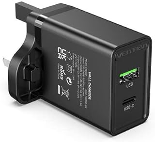 Chargeur mural usb double port venture (a+c) (18w 20w pd) prise qcafcscpuk. Faites des bonnes affaires en un clic avec DIAYTAR SENEGAL  ! Notre boutique en ligne généraliste vous propose une large gamme de produits discount, de l'électroménager à l'informatique en passant par la mode et les gadgets. N'attendez plus pour économiser et équiper votre maison à prix réduits, sans compromis sur la qualité !