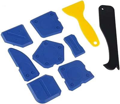 Ensemble d'outils de calfeutrage de mastic silicone de 9 pièces plinthes plaques de base. DIAYTAR SENEGAL  is your ultimate destination for discount shopping, providing a diverse range of products that cater to your everyday needs. With everything from essential home appliances to state-of-the-art electronics, trendy fashion pieces, and inventive gadgets, our online store offers unbeatable prices without compromising on quality.