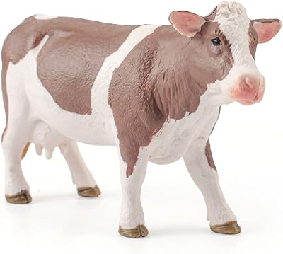 Figurine de vache réaliste jouets de taureau pour les tout petits vaches simmental. DIAYTAR SENEGAL  - Votre source incontournable de produits discount pour la maison, l'électroménager, l'informatique, la mode et les gadgets. Nous sommes fiers de vous offrir une sélection variée à des prix exceptionnels. Parcourez notre boutique en ligne dès maintenant et trouvez les meilleures affaires!
