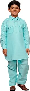 Ensemble pathani kurta en coton défloré de style pro éthique pour enfants. DIAYTAR SENEGAL  - votre source incontournable de produits discount en ligne. Avec notre sélection diversifiée allant de la maison à l'électroménager, de l'informatique à la mode, profitez de tarifs défiant toute concurrence. Faites des économies intelligentes et commandez dès maintenant !