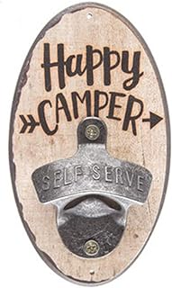 Happy camper ~ ouvre bouteille en bois métal pour camping car fixation murale. Besoin de trouver des gadgets originaux et amusants ? DIAYTAR SENEGAL  est là pour vous proposer une sélection de produits discount qui égayeront votre quotidien. Trouvez des cadeaux uniques pour vos proches ou offrez-vous des articles ludiques qui vous divertiront sans vider votre porte-monnaie. Faites de votre shopping en ligne un moment fun et économique.