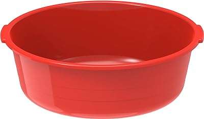 Lavabo rond en plastique cosmoplast 27" capacité de 56 litres rouge