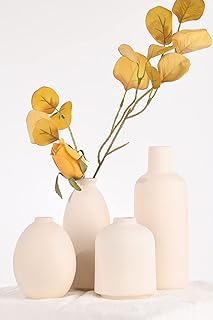 Vases en céramique beiges pour fleurs ensemble de 4 vases décoration. DIAYTAR SENEGAL, votre destination incontournable pour des produits discount de qualité. Que vous recherchiez des articles pour la maison, l'électroménager, l'informatique, la mode ou les gadgets, notre boutique en ligne saura répondre à tous vos besoins sans vous ruiner !