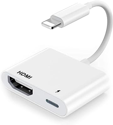 Compatible avec le câble adaptateur iPhone vers HDMI, adaptateur