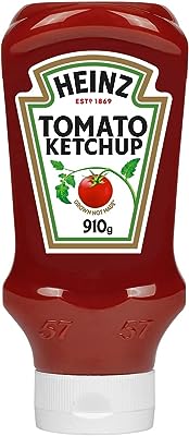Bouteille de ketchup aux tomates heinz 910 g. Ne payez pas le prix fort lorsque vous pouvez obtenir des produits discount de qualité chez DIAYTAR SENEGAL  ! Notre boutique en ligne généraliste regorge d'offres incroyables pour la maison, l'électroménager, l'informatique et la mode. Faites des économies dès maintenant et découvrez notre sélection à prix réduits.