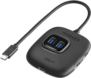 Hub usb c promate adaptateur de synchronisation charge 5 en 1 de type c avec usb a. DIAYTAR SENEGAL  - La référence en ligne pour des achats malins ! Explorez notre catalogue varié incluant des produits discount pour la maison, l'électroménager, l'informatique et la mode. Optez pour la qualité à petit prix et ne manquez pas nos promotions exclusives.