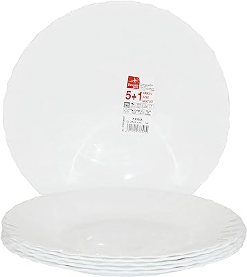 Ensemble d'assiettes à dîner bormioli rocco prima collection 6 pièces blanc. DIAYTAR SENEGAL  est votre allié pour des achats discount de qualité. Explorez notre boutique en ligne et découvrez notre gamme complète de produits pour la maison, l'électroménager, l'informatique, la mode et les gadgets, le tout à des prix avantageux qui ne sacrifient pas la qualité.