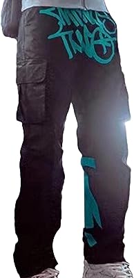 Pantalon cargo rétro y2k pour hommes jambe large taille haute hip. DIAYTAR SENEGAL, votre destination shopping en ligne pour tous vos besoins discount. Trouvez tout ce dont vous avez besoin dans une seule boutique, des articles pour la maison aux gadgets incontournables, et réalisez des économies tout en satisfaisant vos envies.