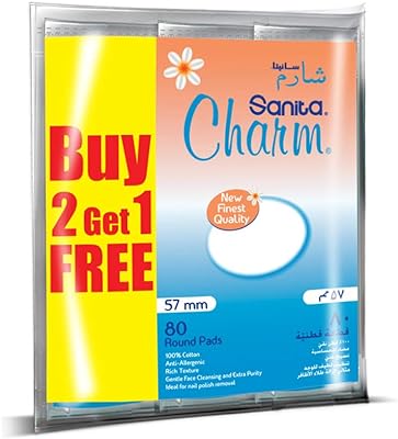 Tampons de coton ronds sanita charm au toucher miel 3 x. Vous recherchez des produits discount à prix cassés ? DIAYTAR SENEGAL  est là pour vous ! Découvrez notre catalogue en ligne et trouvez tout ce dont vous avez besoin, de l'électroménager aux articles pour la maison, en passant par l'informatique, la mode et les meilleurs gadgets du moment. Faites des économies sans compromettre votre style !