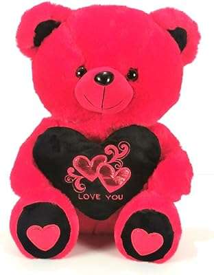 Adorable ours en peluche rouge cœur noir pour proches cadeau pour petite amie anniversaire de mariage. DIAYTAR SENEGAL  - Votre source incontournable de produits discount pour la maison, l'électroménager, l'informatique, la mode et les gadgets. Nous sommes fiers de vous offrir une sélection variée à des prix exceptionnels. Parcourez notre boutique en ligne dès maintenant et trouvez les meilleures affaires!