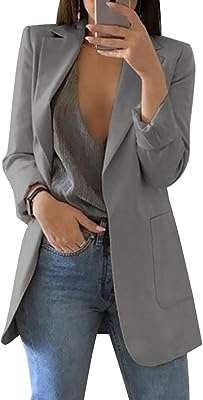 Flychen combinaison pour femme avec blazer à revers ouvert sur le devant et manches. DIAYTAR SENEGAL  réinvente vos achats en ligne en vous proposant une gamme incroyablement diverse de produits à prix réduits. Parcourez notre boutique en ligne et découvrez des articles discount pour la maison, l'électroménager, l'informatique, la mode et les gadgets, tout en réalisant d'importantes économies. Offrez-vous le meilleur sans vous ruiner grâce à notre sélection soigneusement choisie pour satisfaire tous vos besoins.