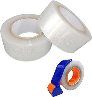 Helpree pack de 2 180 mètres rouleau x 196 yards ruban d'emballage. DIAYTAR SENEGAL  - la référence en matière de shopping en ligne à prix réduit. Trouvez tout ce dont vous avez besoin pour votre maison, de l'électroménager pratique aux articles de mode tendance, en passant par les dernières innovations technologiques. Faites des économies sans compromettre la qualité avec notre selection de produits discount de confiance.