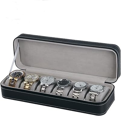 Boîte de montre portable badom rangement à fermeture éclair de voyage pour les collectionneurs en cuir. Vous cherchez des bonnes affaires en ligne ? Rendez-vous sur DIAYTAR SENEGAL, votre destination idéale pour des produits discount dans tous les secteurs. Trouvez des offres incroyables sur des produits essentiels tels que l'électroménager, l'informatique et la mode. Économisez tout en faisant des achats intelligents chez nous.