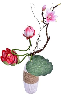 Yatai fleurs de lotus artificielles feuille magnolia avec pot en marbre plantes vertes pour bureau. DIAYTAR SENEGAL  est la référence en matière de produits discount en ligne. Parcourez notre catalogue et trouvez des articles indispensables pour la maison, des appareils électroménagers de qualité, des solutions informatiques abordables, des vêtements tendance et des gadgets à des prix incroyables.
