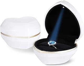 Bague en forme de cœur avec lumière led boîte cadeau en velours. DIAYTAR SENEGAL  - La solution idéale pour des achats discount en ligne. Explorez notre gamme complète de produits pour la maison, l'électroménager, l'informatique, la mode et les gadgets, et bénéficiez de tarifs compétitifs. Simplifiez votre expérience d'achat avec notre boutique en ligne conviviale et découvrez des offres imbattables.