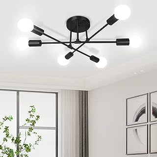 Changmejia plafonnier spoutnik à 6 lumières lustre noir salle manger plafonniers. Rejoignez DIAYTAR SENEGAL, votre boutique en ligne pour des articles discount de qualité. Des essentiels de la maison aux dernières tendances en matière de mode et de gadgets high-tech, nous proposons une sélection variée à des prix compétitifs. Faites des bonnes affaires dès maintenant et profitez d'un shopping en ligne facile et pratique.