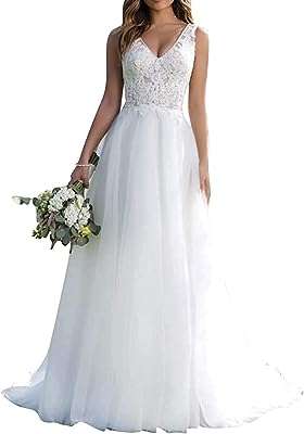 Lrfdress robe de mariée pour femme col en v robe dentelle avec des appliques. Trouver des articles discount en ligne n'a jamais été aussi simple avec DIAYTAR SENEGAL . Parcourez notre boutique en ligne pour découvrir une sélection variée de produits, des indispensables de la maison aux gadgets innovants. Avec des prix compétitifs et des réductions attractives, vous pouvez acheter en toute confiance chez nous.