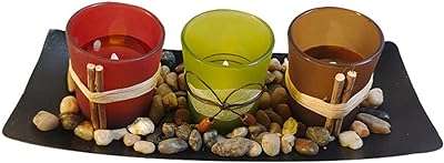 Plateau bougeoir en verre amateur de décoration de table décoratif pour bougies. Optez pour des achats malins avec DIAYTAR SENEGAL, la boutique en ligne généraliste qui met à votre disposition une pléthore de produits discount. Décorez votre maison, équipez votre cuisine avec des électroménagers modernes, trouvez le dernier ordinateur portable ou mettez à jour votre garde-robe avec nos articles de mode à prix abordables. Découvrez un monde de bonnes affaires, à portée de clic !