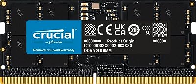 Crucial ct16g48c40s5 mémoire pour ordinateur portable 16 go ddr5 4800. DIAYTAR SENEGAL  - votre guichet unique pour des trouvailles discount dans tous les domaines ! Découvrez notre collection riche et variée de produits, allant de l'électroménager pratique à l'informatique performante en passant par la mode. Faites des économies considérables sur des articles de qualité, sans compromettre votre style ou vos besoins essentiels. Choisissez la commodité de nos options de livraison rapides et profitez d'une expérience de magasinage en ligne sans tracas dès aujourd'hui !