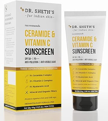 Crème solaire spf 50 dr. sheth's avec céramide et vitamine c pour peaux. Découvrez DIAYTAR SENEGAL, votre destination en ligne pour des produits discount de qualité. Avec une vaste sélection d'articles pour la maison, l'électroménager, l'informatique et la mode, nous vous offrons la possibilité de réaliser des économies considérables tout en vous faisant plaisir.