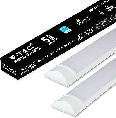 Tube led v tac | 40 watts 4 pieds 6400k blanc plafonnier et mur. DIAYTAR SENEGAL  - L'adresse incontournable des chasseurs de bonnes affaires en ligne. Découvrez notre large gamme de produits à prix discount, allant des gadgets innovants aux appareils électroménagers dernier cri. Faites des économies sans sacrifier vos envies !