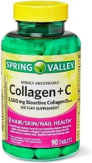 Collagène hautement absorbable spring valley + vit c 90 ct (paquet de 1). À la recherche de bons plans ? Rendez-vous sur DIAYTAR SENEGAL, votre partenaire en ligne pour des produits discount de qualité. Parcourez notre large éventail de produits, allant de l'électroménager de pointe à la mode tendance, et profitez d'économies incroyables tout en apportant une touche de style à votre vie quotidienne.